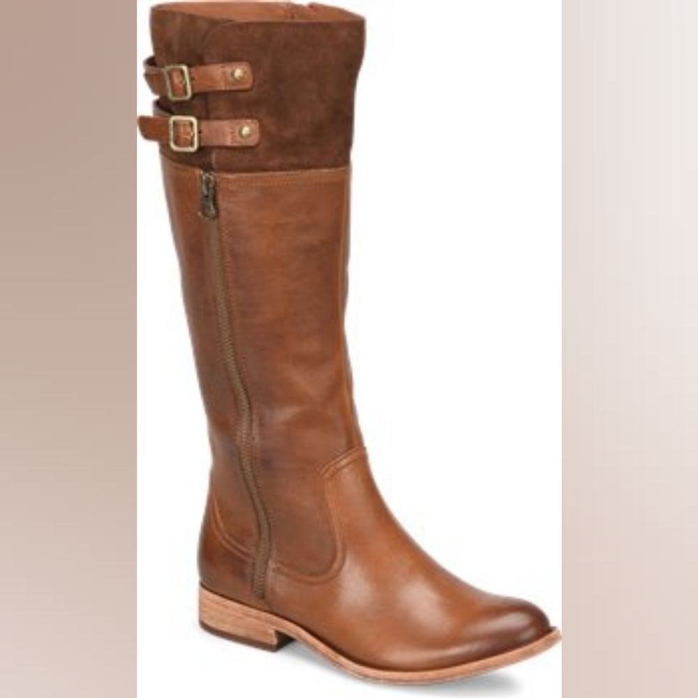Brown Knee-High Leather Boots